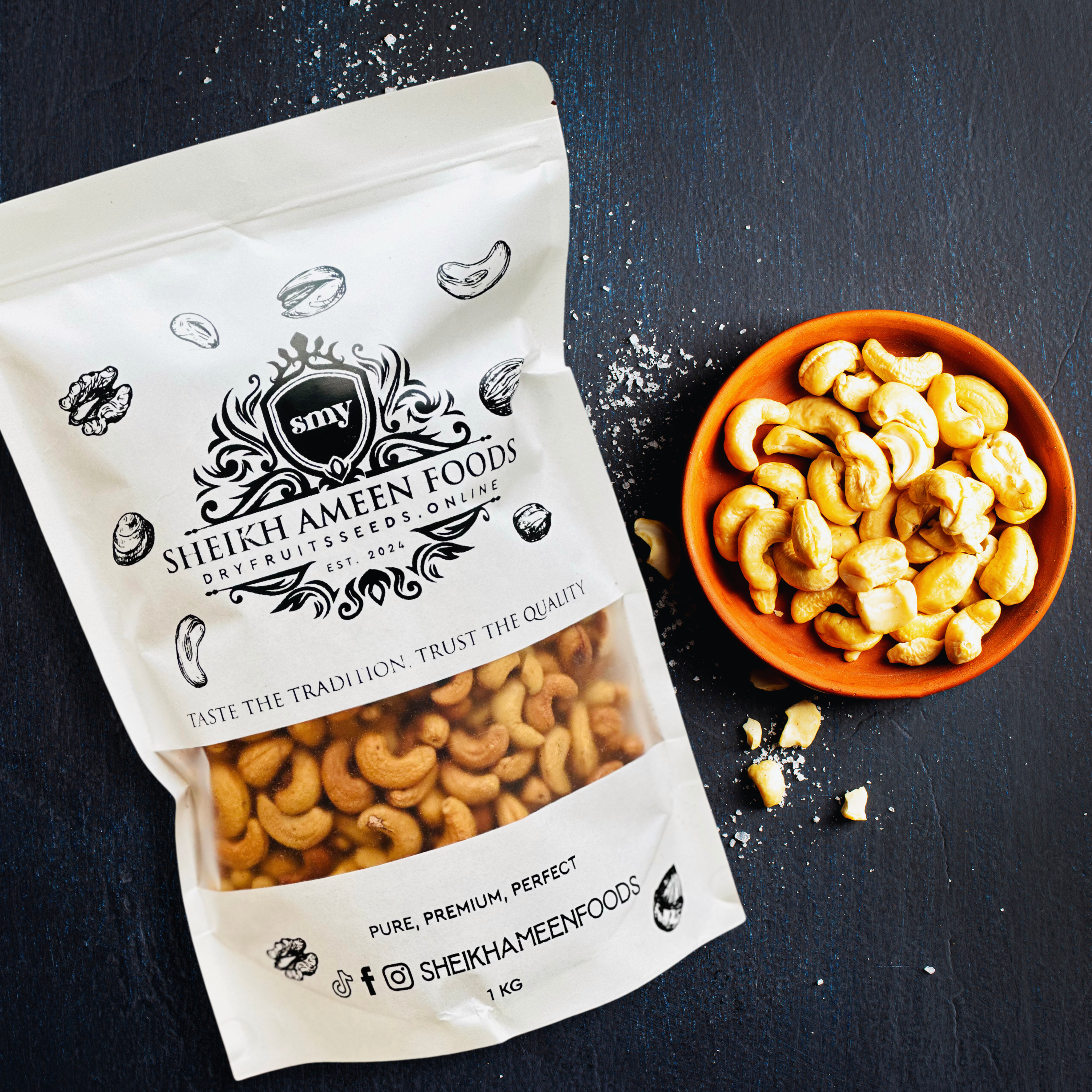 Premium Cashew Roasted (Kaju Roasted) | Sheikh Ameen Foods